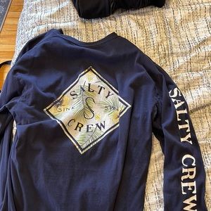 American Eagle black and gray Hoodie, Riot Society Black T shirt, long sleeve t